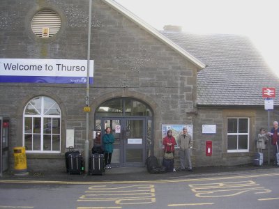 At Thurso waiting for a bus.
